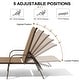 preview thumbnail 25 of 72, Outdoor Patio Lounger Aluminum Adjustable Chaise Lounge Chairs with Arms (Set of 2/4) - See Picture