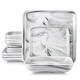 preview thumbnail 11 of 18, MALACASA Ivy Series Square Dinnerware Set Marble Grey - 12 Piece