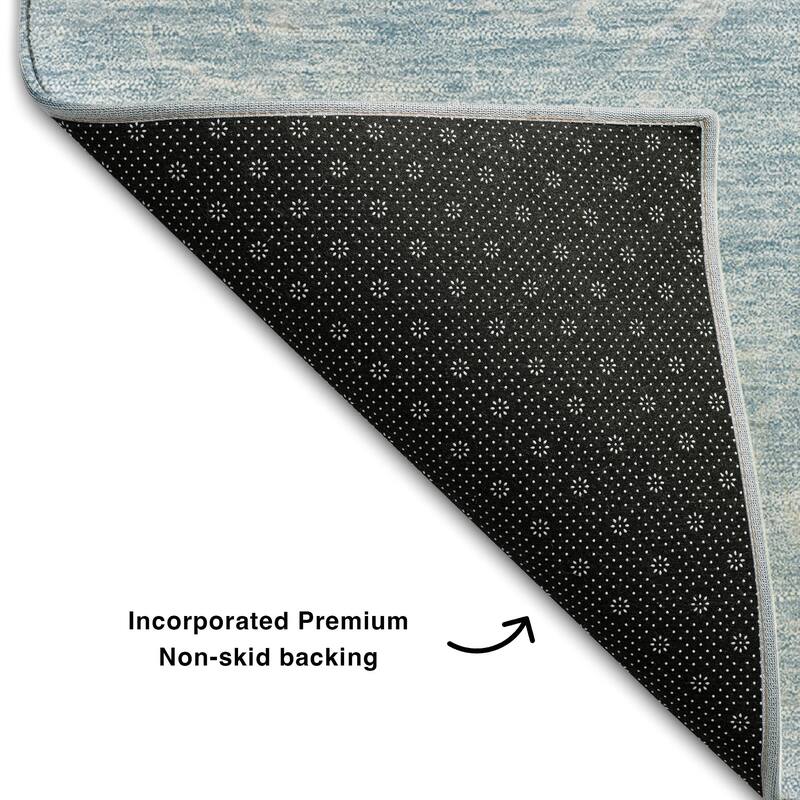 Premium Washable Super Soft Muted Floral Mayfield Rug