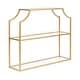 preview thumbnail 66 of 69, Kate and Laurel Ciel 4-tier Wall Shelf 24x20 - Gold