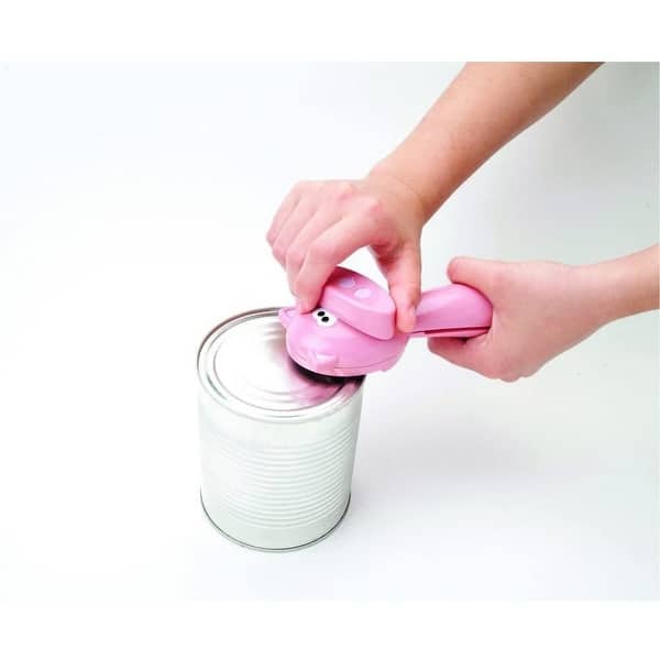 Can Opener Manual Can Opener Under The Cabinet Self-Adhesive Jar Bottle  Opener Top Lid (Pink)