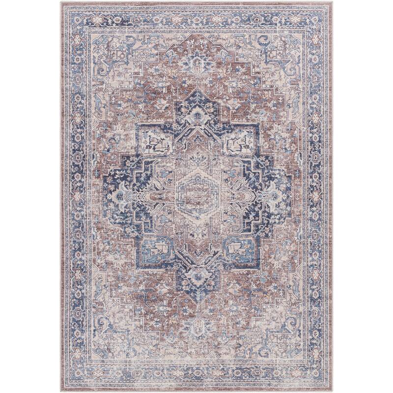 Livabliss Bram Distressed Persian Washable Area Rug