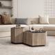 Option Light Oak Corner Table