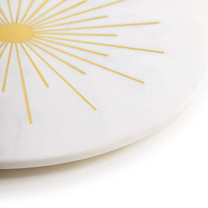 Sunshine Marble Lazy Susan 16"