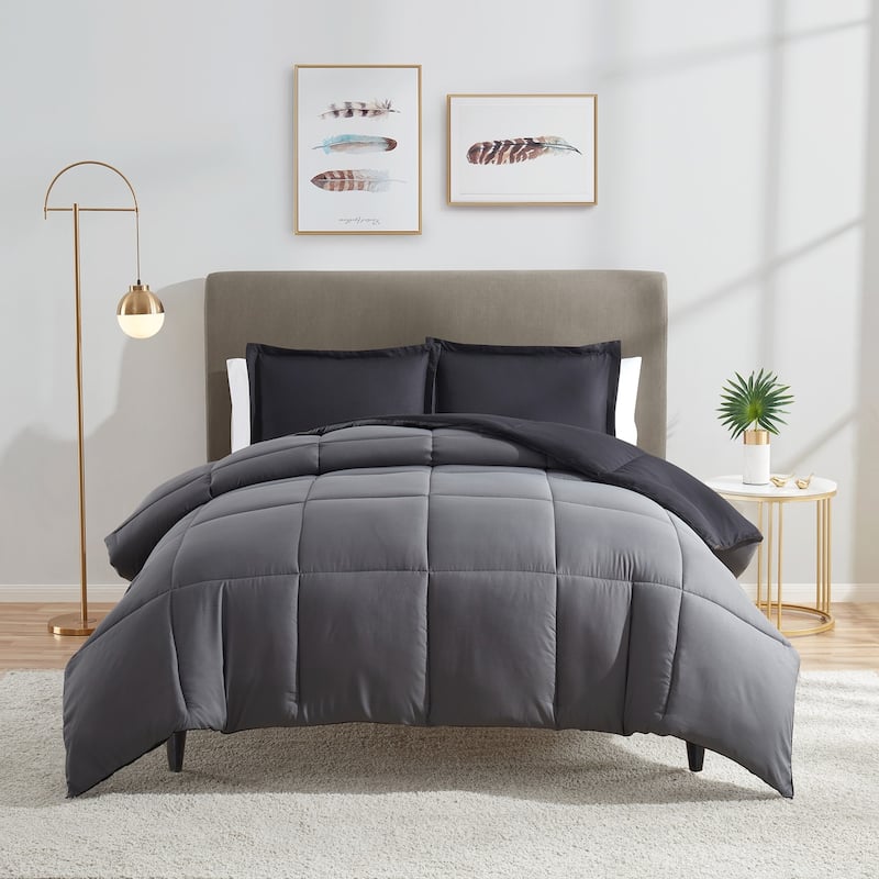 Nestl All Season Down Alternative Reversible Comforter Set