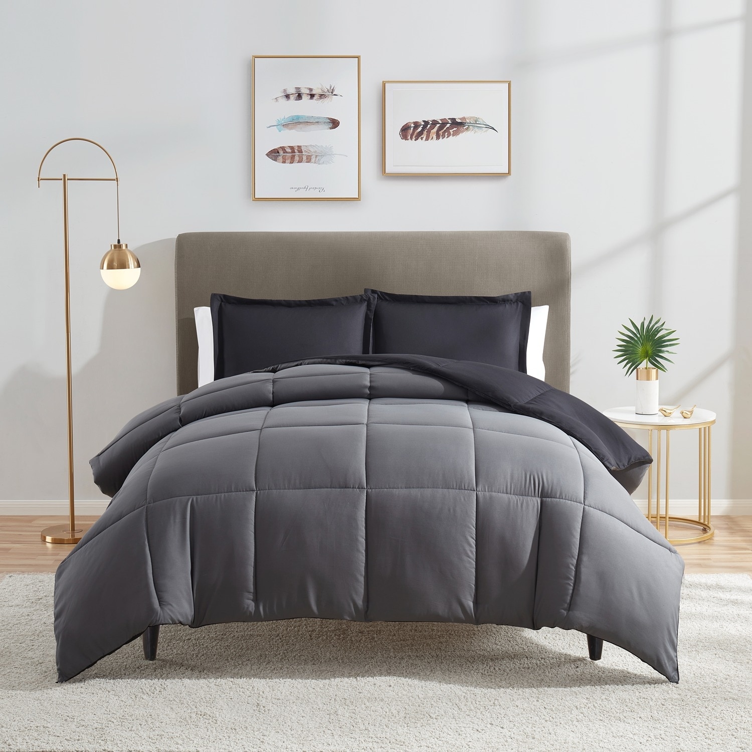 Nestl All Season Down Alternative Reversible Comforter Set