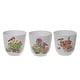 preview thumbnail 1 of 2, Ceramic Round Planters Garden Birds - Set of 3