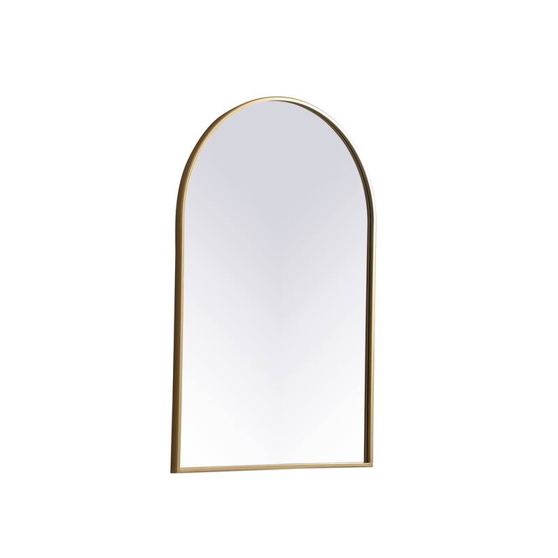 Indigo Home Metal Frame Arch Mirror 24x36 Inch