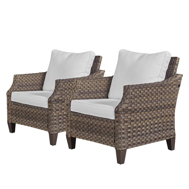 Pocassy 2PCS Outdoor Patio Chair with Cushion