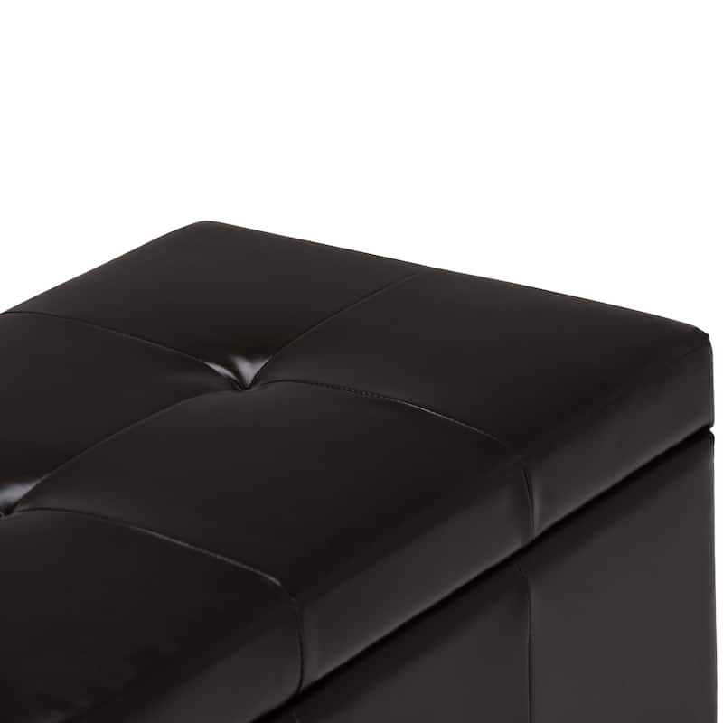 WYNDENHALL Cambridge 48 inch Wide Contemporary Rectangle Storage Ottoman