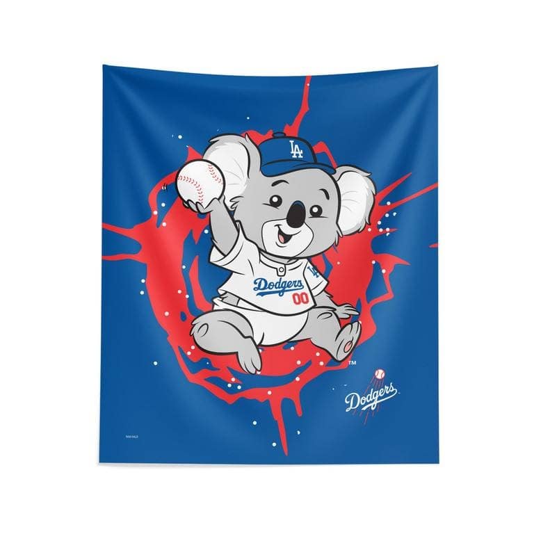 MLB Mascot Printed Wall Hanging - 34" x 40" - Los Angeles Dodgers