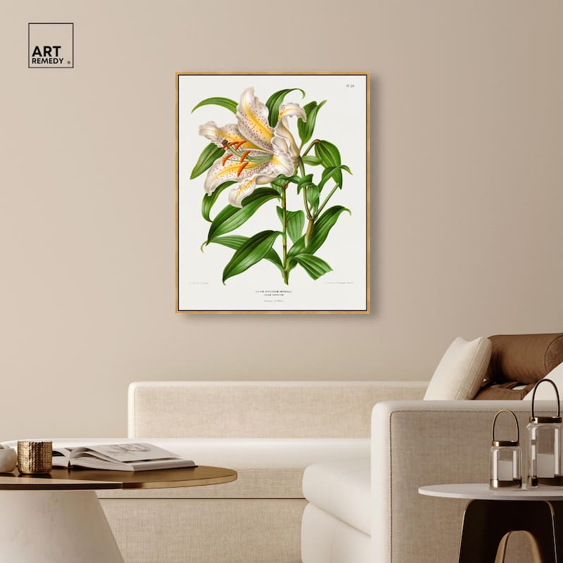 Lilium Speciosum Imperiale Canvas by Art Remedy