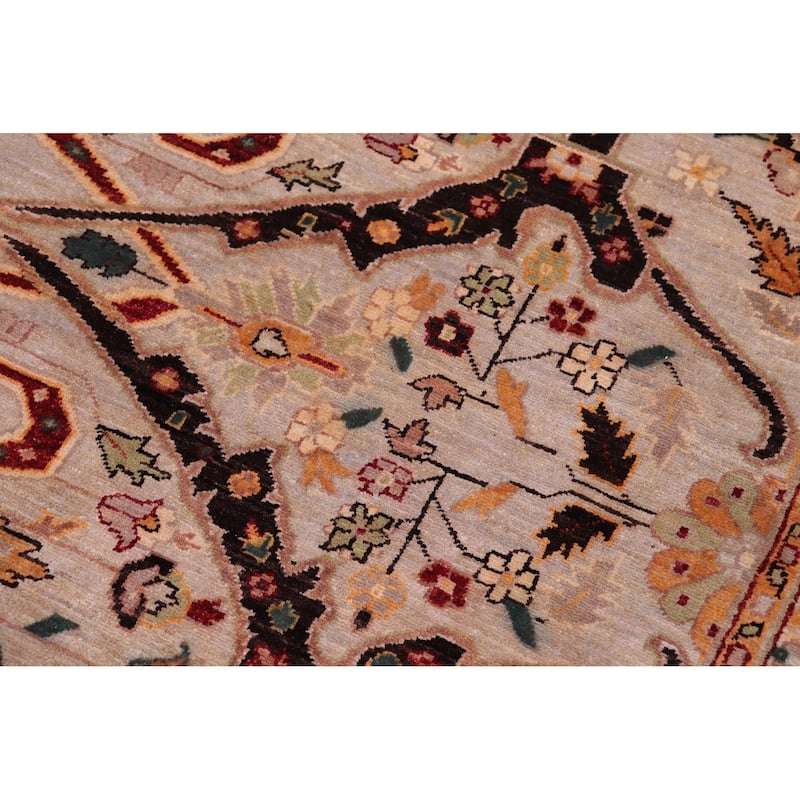 Boho Chic Ziegler Willena Gray Brown Hand-Knotted Wool Rug - 12'0'' x 15'2''