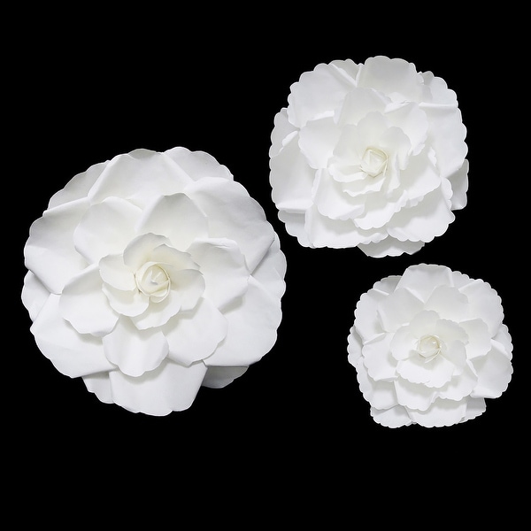 Large Paper Rose Flower Wall Decor Art Backdrop. Opens flyout.