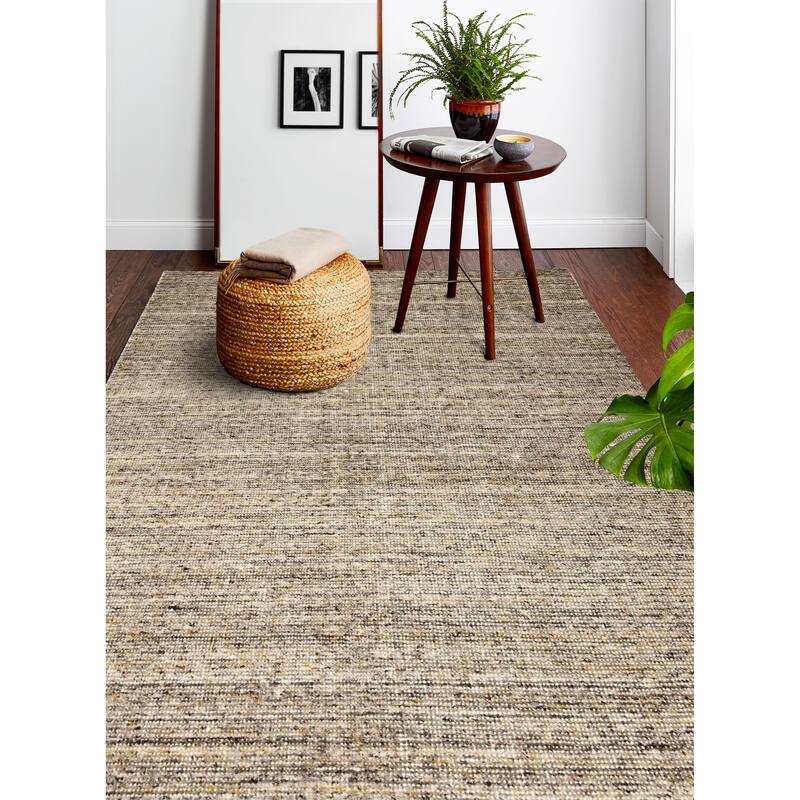 Bashian Novak Taupe Contemporary Area Rug