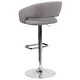 preview thumbnail 38 of 92, Chrome Upholstered Height-adjustable Rounded Mid-back Barstool