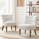 preview thumbnail 3 of 31, Tufted Upholstered Accent Chairs Set of 2 Beige