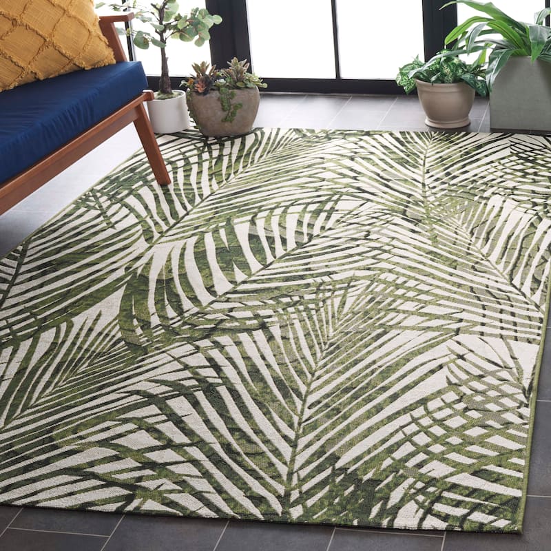 SAFAVIEH Barbados Lucrece Tropical Rug - 8' x 10'5" - Ivory/Green