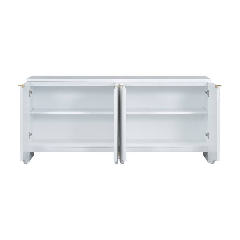 Vertical Stripes Four-Door Cabinet Cabinet