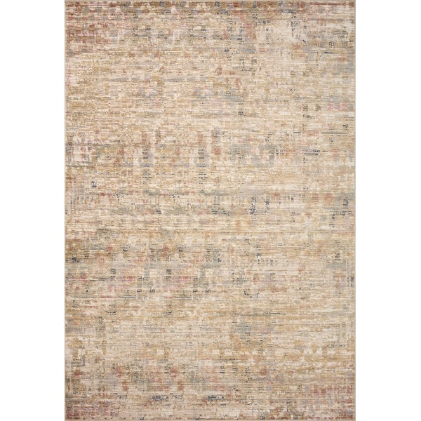 slide 2 of 9, Alexander Home Thomas Marble Abstract Area Rug 10' x 14' - Sand / Multi - Runner/Rectangle