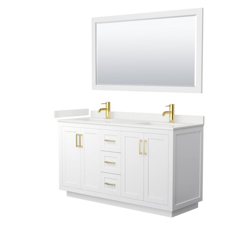 Wyndham Collection WCF292960D-QTZ-UNSM58 Miranda 60" Free Standing
