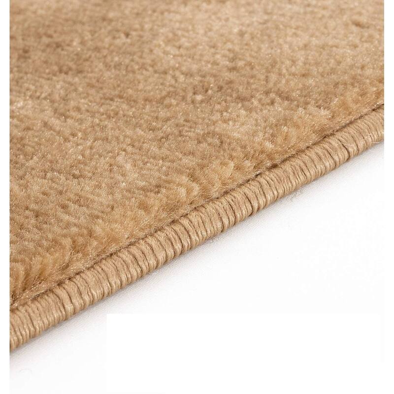 SUSSEXHOME Stair Treads Non-Skid Solid Safety Stair Mat, Landing Rug - Solid Beige