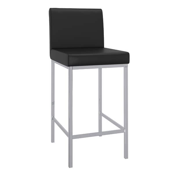 slide 2 of 22, Set of 2 Contemporary Counter Stool - N/A Black