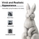 preview thumbnail 20 of 55, Glitzhome MgO Standing Rabbit Bunny Garden Yard Statue Indoor Figurines
