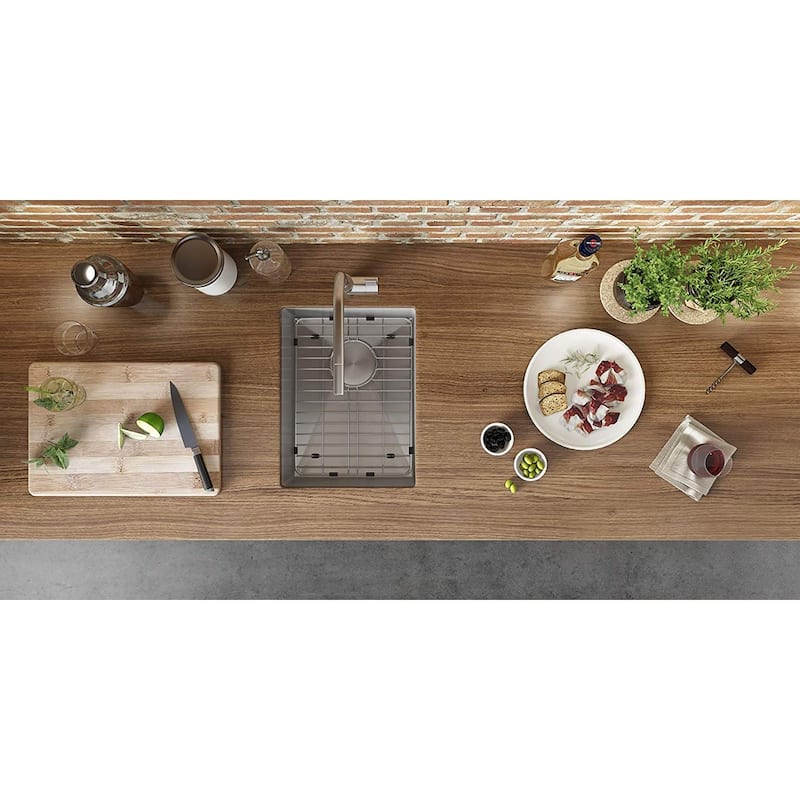 Ruvati 16 x 18 inch Undermount Bar Prep Tight Raduis 16 Gauge Kitchen Sink Stainless Steel Single Bowl - RVH7116