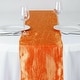 Taffeta Crinkle Table Runner Orange - 12