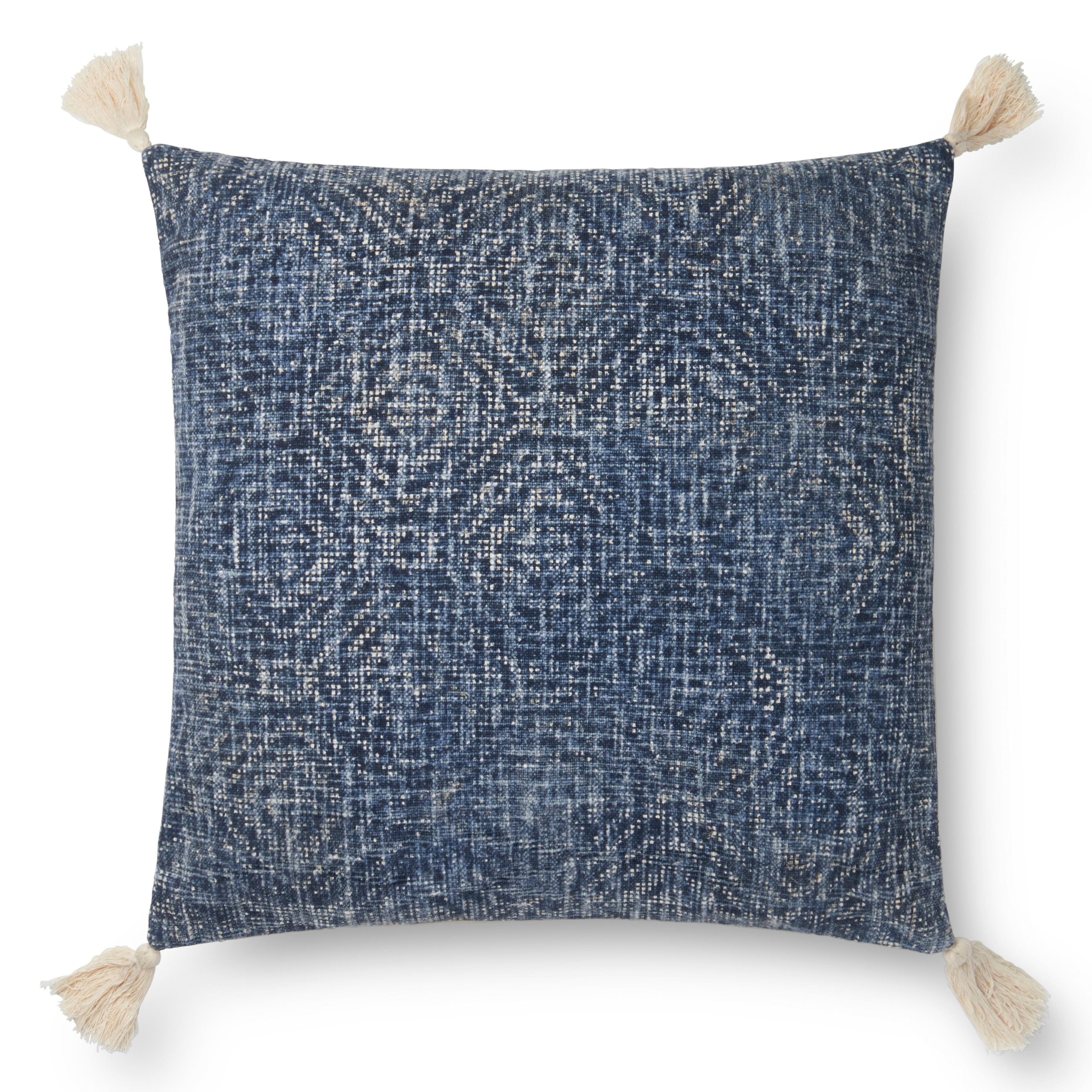 Alexander Home Distressed Tribal Diamond Tassel Pillow