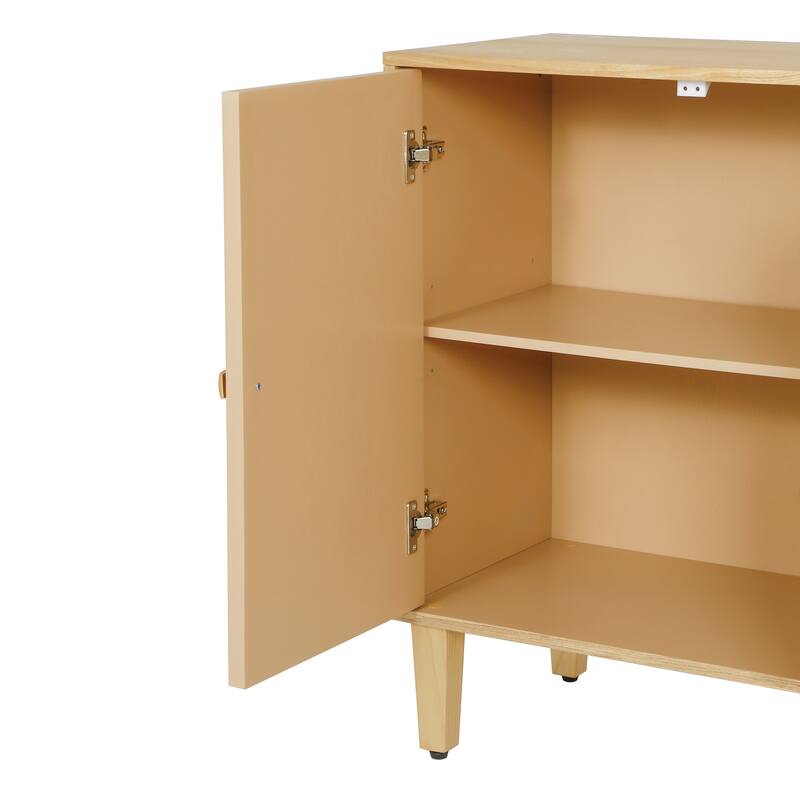 Christopher Knight Home - Elias 59.8" Sideboard with Solid Wood Legs and Ample Storage