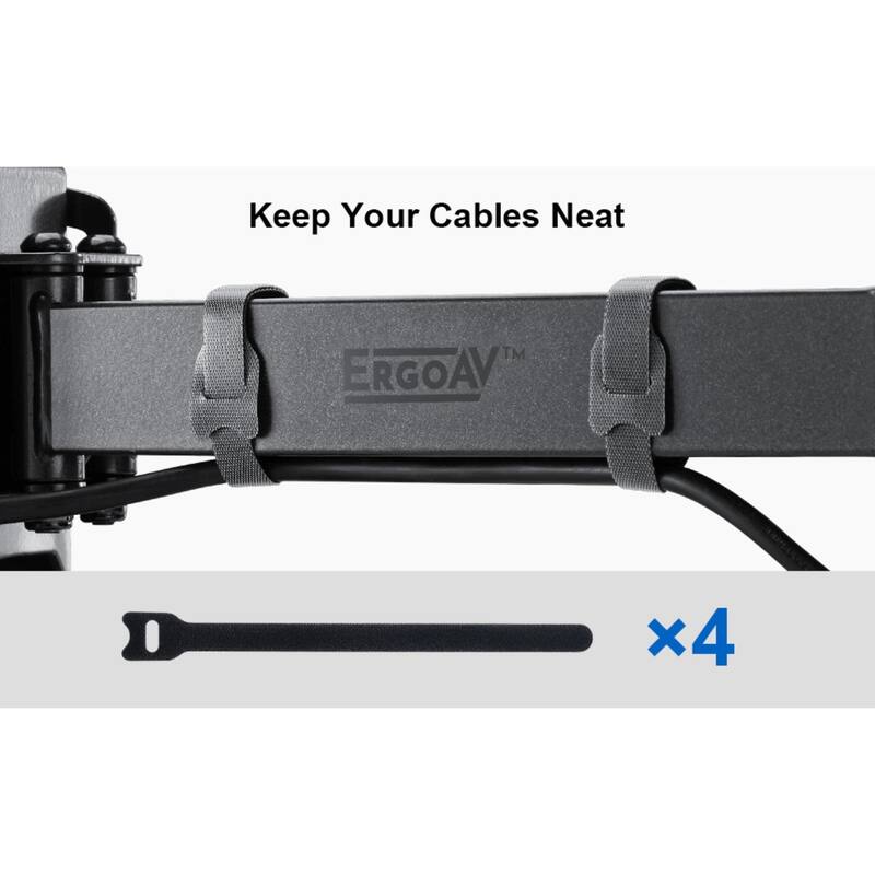 ErgoAV Single Stud Motion Mount for TVs 40″ to 55″ and up to 77lbs