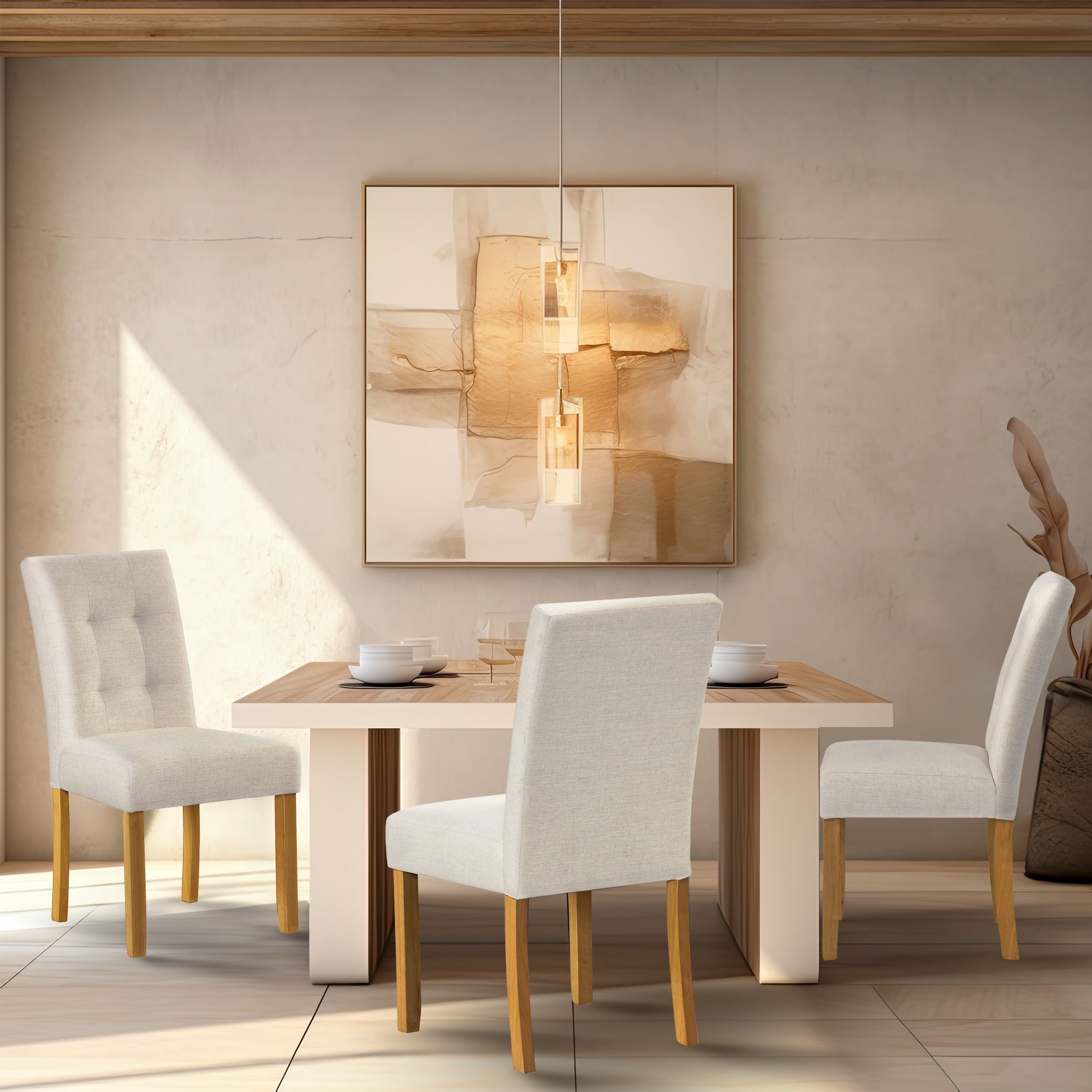 HomePop Tufted Back Dining Chair - Set of 2