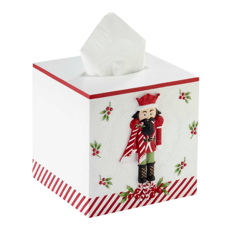 Avanti Peppermint Nutcracker Tissue Cover - Multicolor