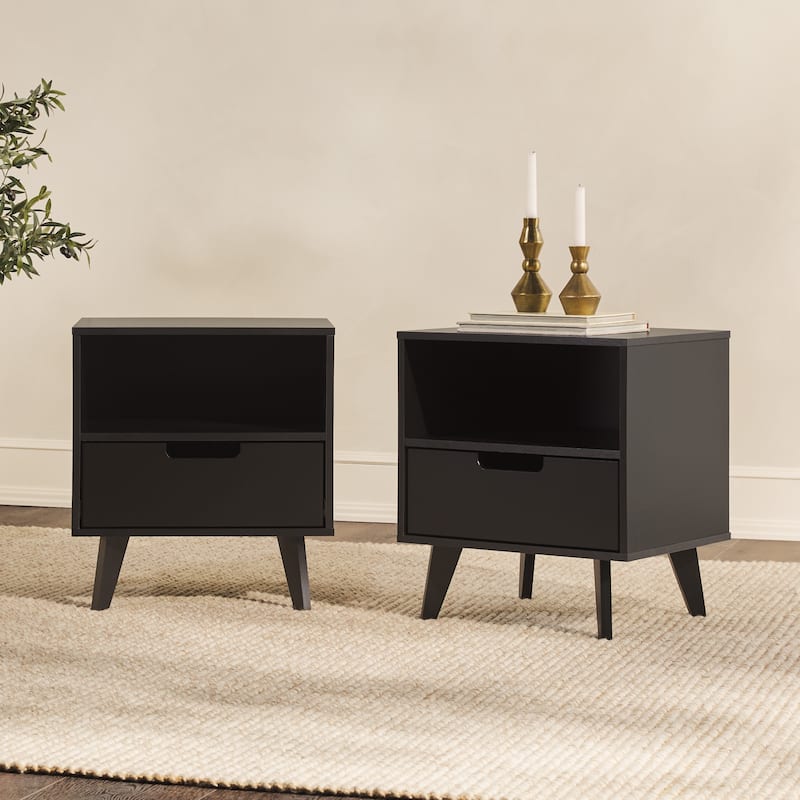 Middlebrook Designs Modern 1-Drawer Nightstand (Set of 2)