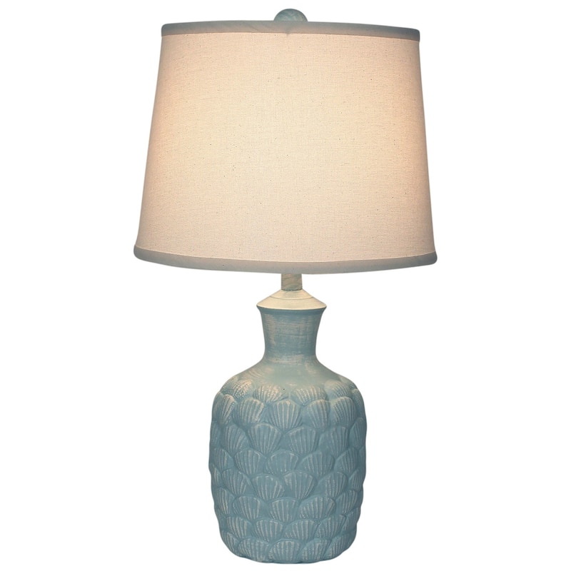 Coastal Seashell Table Lamp - Atlantic Grey
