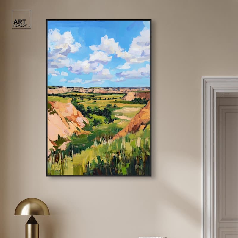 Rolling Hills and Sky I Canvas by Art Remedy