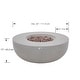 preview thumbnail 31 of 29, Eclipse 44" Round Outdoor Fire Pit Table by AMS Fireplace