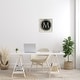 preview thumbnail 29 of 27, Stupell Letter M Initial Vintage Shape Typewriter Key Framed Wall Art - Beige