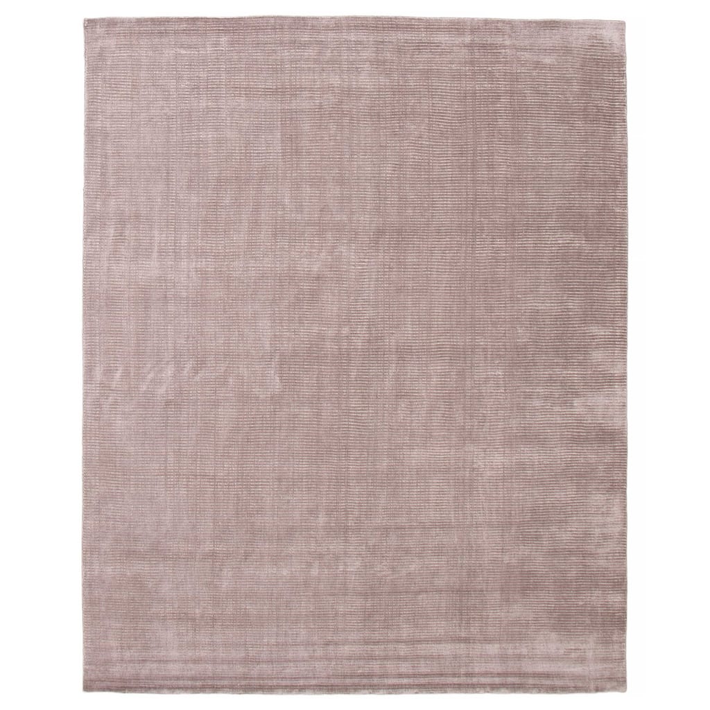 ECARPETGALLERY Hand Loomed Shimmer Grey Viscose, Wool Rug - 7'10 x 9'8