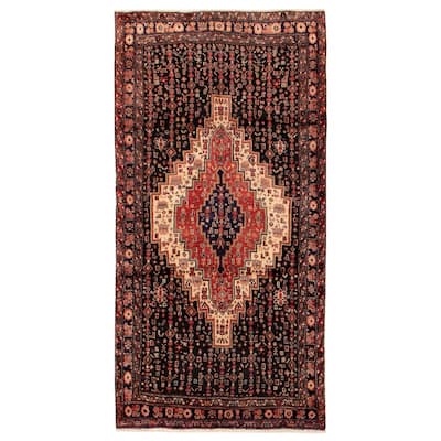 Anadol Black, Red Rug 4'2" x 8'3" - 4'2 x 8'3