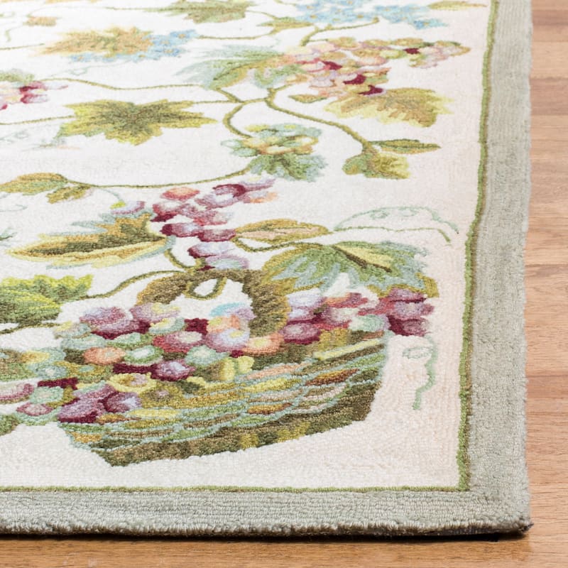 SAFAVIEH Handmade Easy Care Alecia Oriental Rug - 4' x 6' - White/Multi - Rectangle