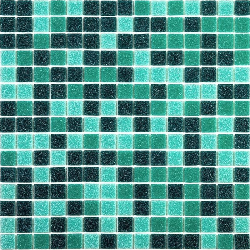 Apollo tile 12" x 12" Mingles Glossy Persian Green Glass Tile (20 sq ft/case) - 20 Pack