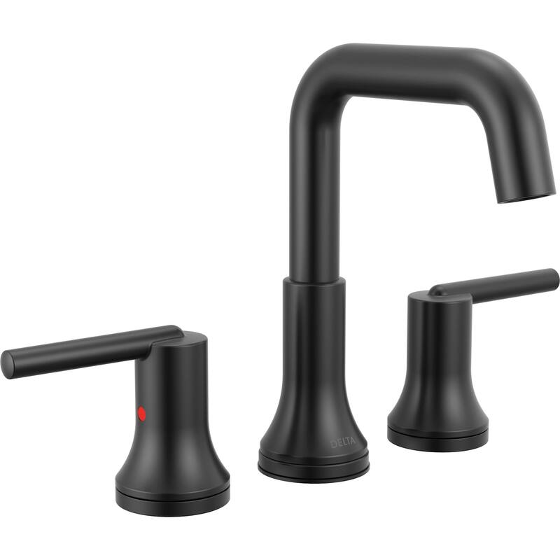 Delta 3554-MPU-DST Trinsic 1.2 GPM Widespread Bathroom Faucet with - Matte Black