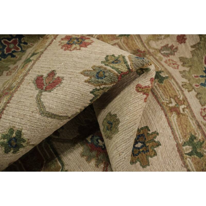 Hand Knotted Oriental 100% Wool Carpet Traditional Pink Sumak Area Rug - 10' 2'' X 8' 0''