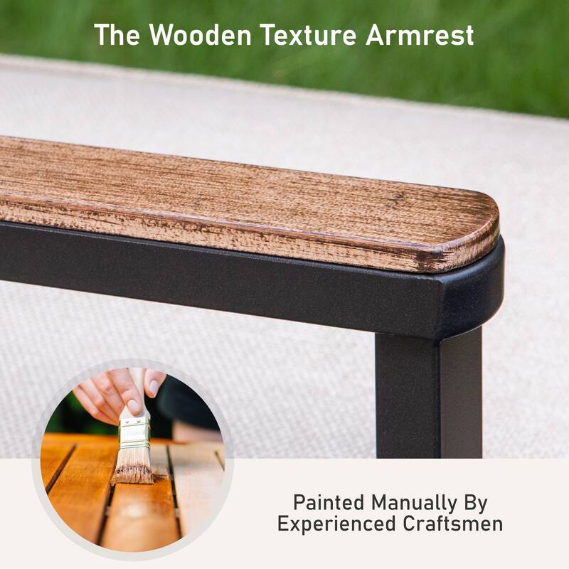 MAISON ARTS Outdoor Dining Chairs Set with Cushions