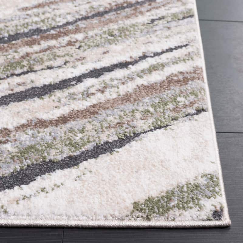 SAFAVIEH Opal Bevin Modern Contemporary Abstract Rug - 6'7" Round