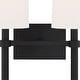 preview thumbnail 5 of 4, Bromley 2 Light Black Forged Wall Mount - 13.75'' W x 18.37'' H x 7.125'' D