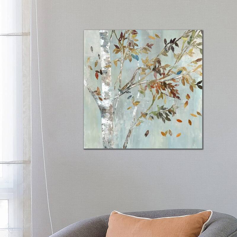 iCanvas "Birch With Leaves I" by Allison Pearce Canvas Print - 26x26x1.5
